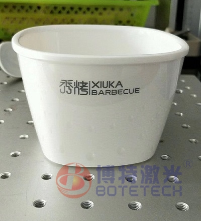 密胺餐具激光打標機密胺激光標識視頻展示