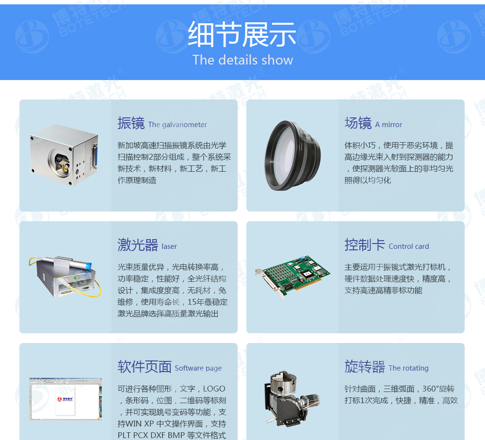 20W激光打標機配置 20W激光打標機配置